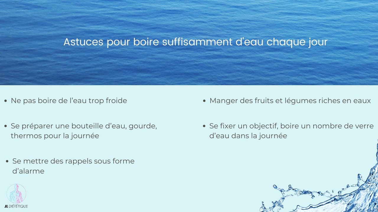 Comment bien boire de l'eau