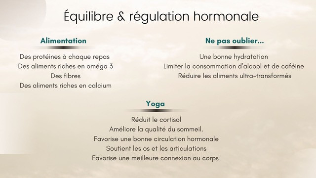 Equilibre féminin ; yoga et alimentation alimentation et yoga pour l'equilibre feminin