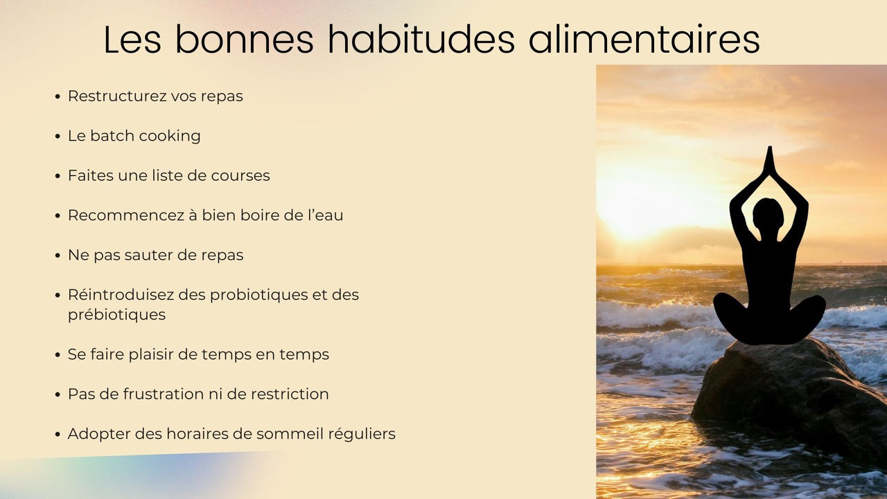 Retrouvez vos bonnes habitudes alimentaires ! Les bonnes habitudes alimentaires pour la rentrée