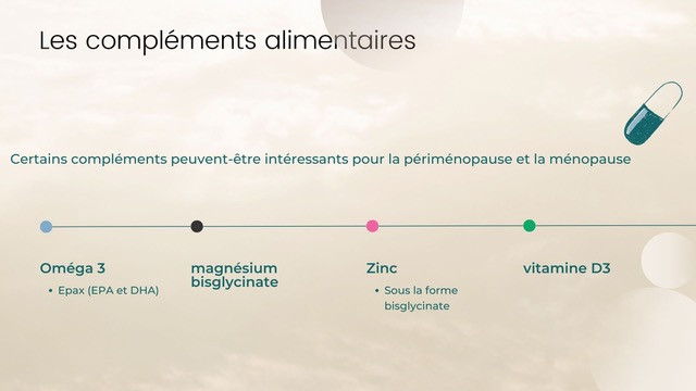 Ménpause : les compéments aimentaires Les compléments alimentaires pour un équilibre durant la ménapause