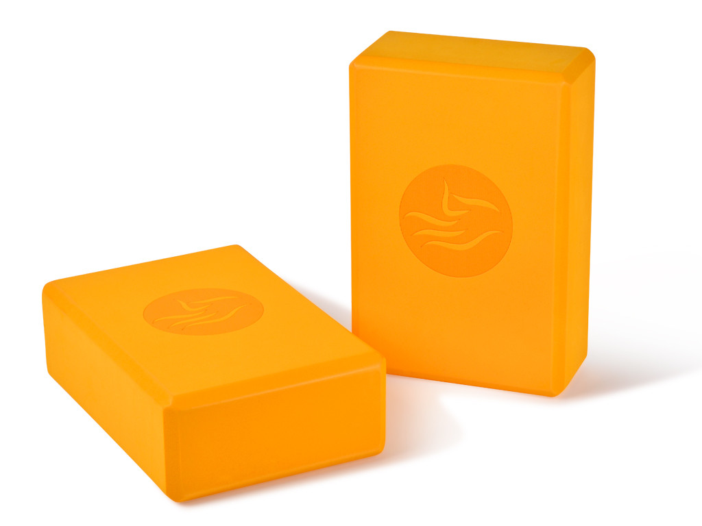 Item Bloco de ioga - 23 x 15 x 7,6 cm Amarelo Açafrão