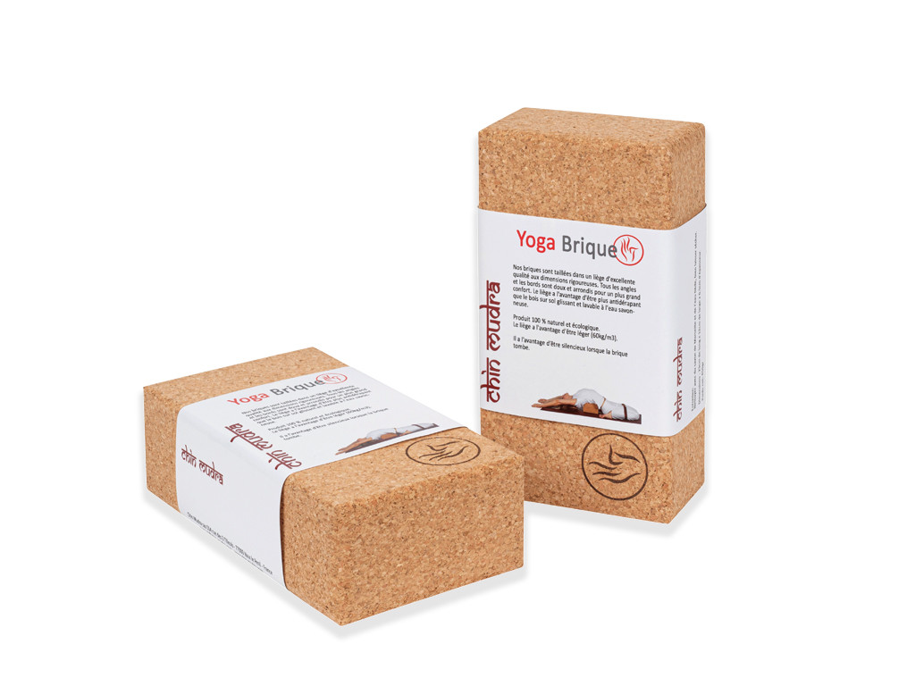 Item Tijolo extra de cortiça para ioga 23cm x 12cm x 6,5cm