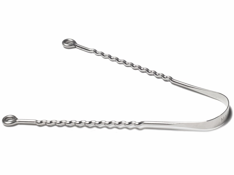Item Raspador de língua tradicional 100% aço inoxidável