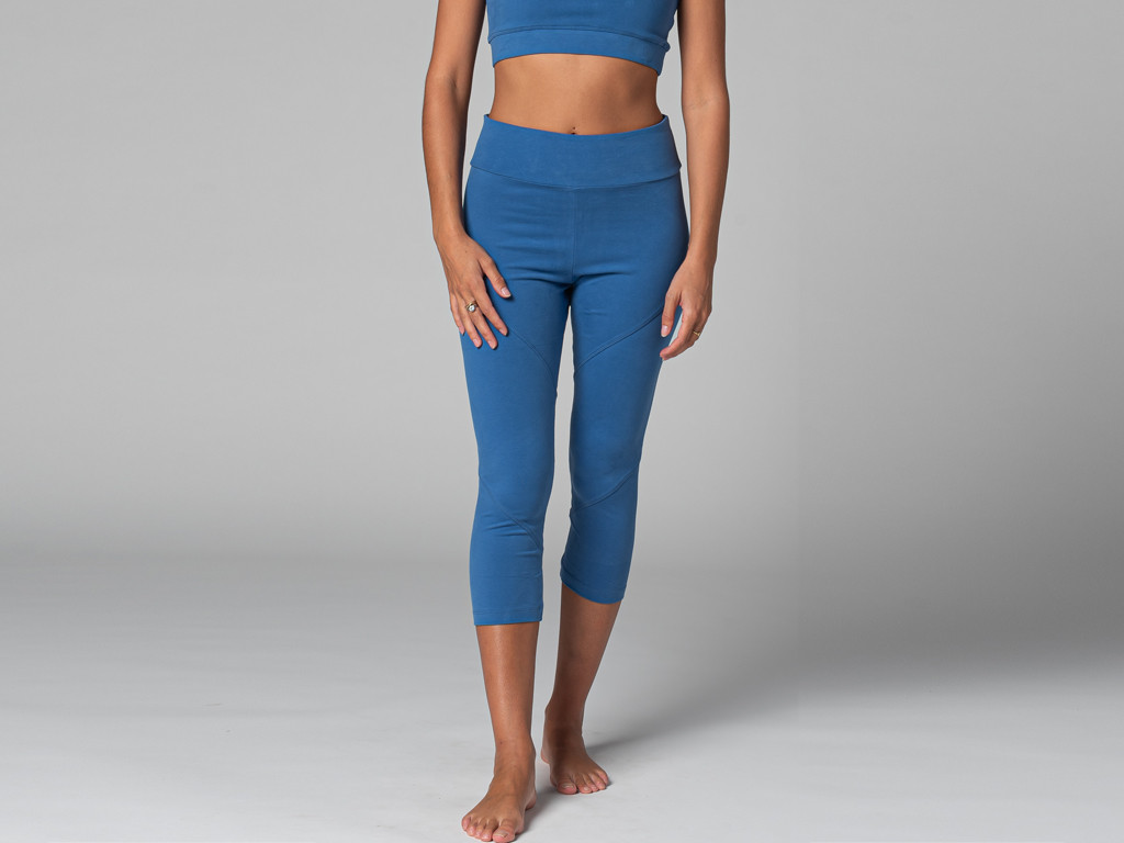 Item Pantalon de yoga Corsaire - Bio Bleu Chaud