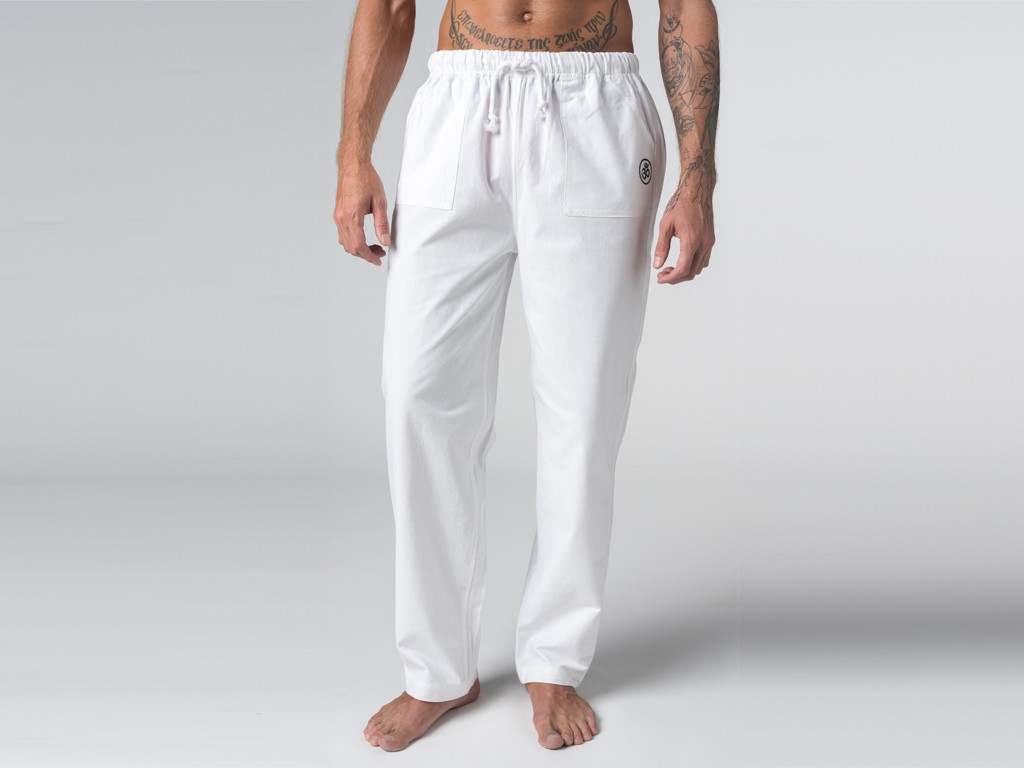Item Pantalon de Yoga H/F Pavita - 100% coton Bio Blanc
