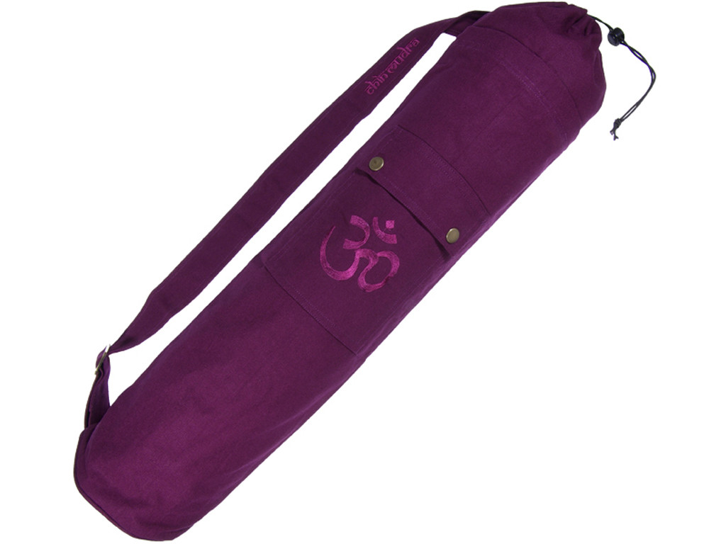 Item Sac à tapis de yoga 100% Coton Bio 71cm x 15cm Prune