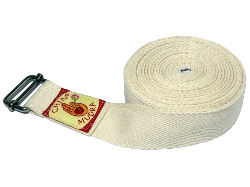 Item Correia de ioga Iyengar 100% algodão orgânico 3 cm x 200 cm