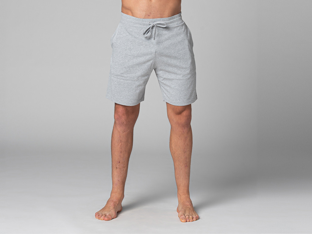 Item Short de Yoga Homme - Coton Bio Gris