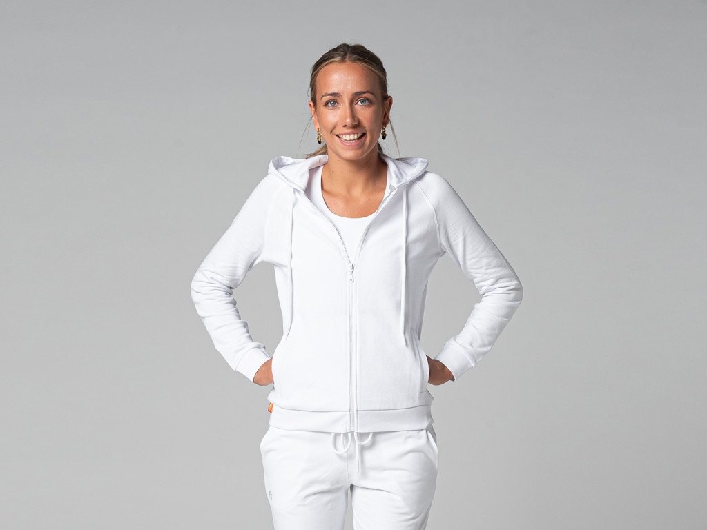 Item Sweat Capuche Femme - Bio Blanc