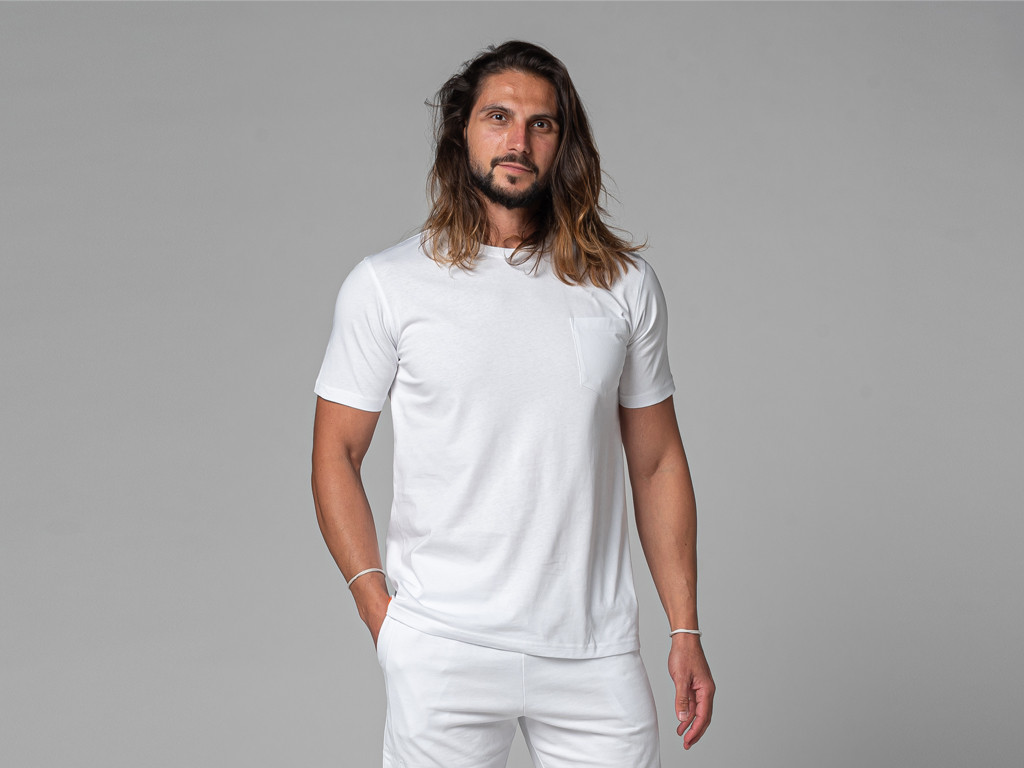 Item T-Shirt Tapan Manches Courtes 100% Bio Blanc