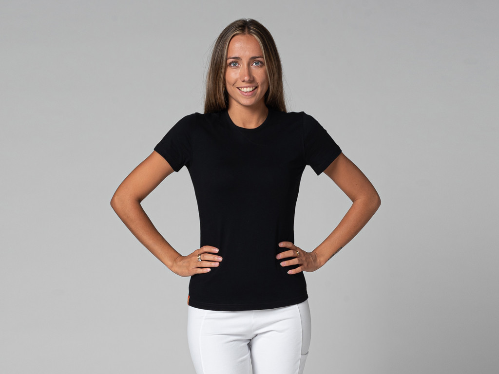 Item T-Shirt TARA M/C Ras du cou - Bio Noir