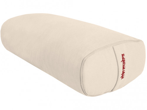 Bolster de yoga Ovale EPEAUTRE 100 % coton Bio 60 cm x15 cm x 30 cm