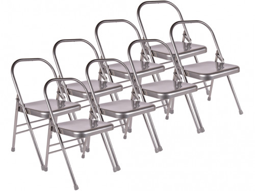 Chaise de Yoga 1 Barre Haute Grise