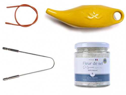 Kit Lota Jala Neti complet Porcelaine Jaune Safran