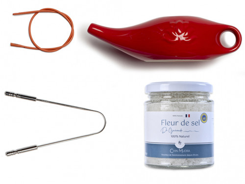 Kit Lota Jala Neti complet Porcelaine Red Chili Pepper