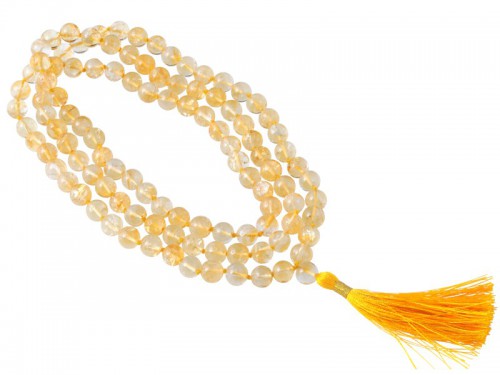 Mala 108 perles 8mm - Citrine
