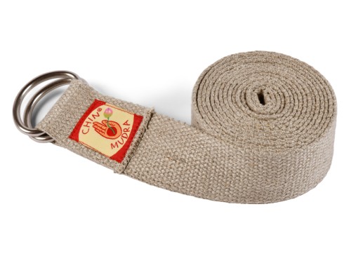 Sangle de yoga Chanvre naturel Bio - Boucle 1/2 lune