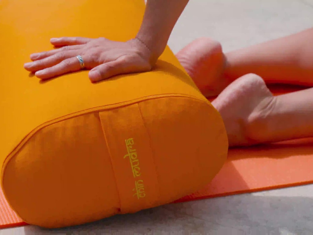 Bolster de yoga Ovale KAPOK 100 % coton Bio 60 cm x 15 cm x 30 cm