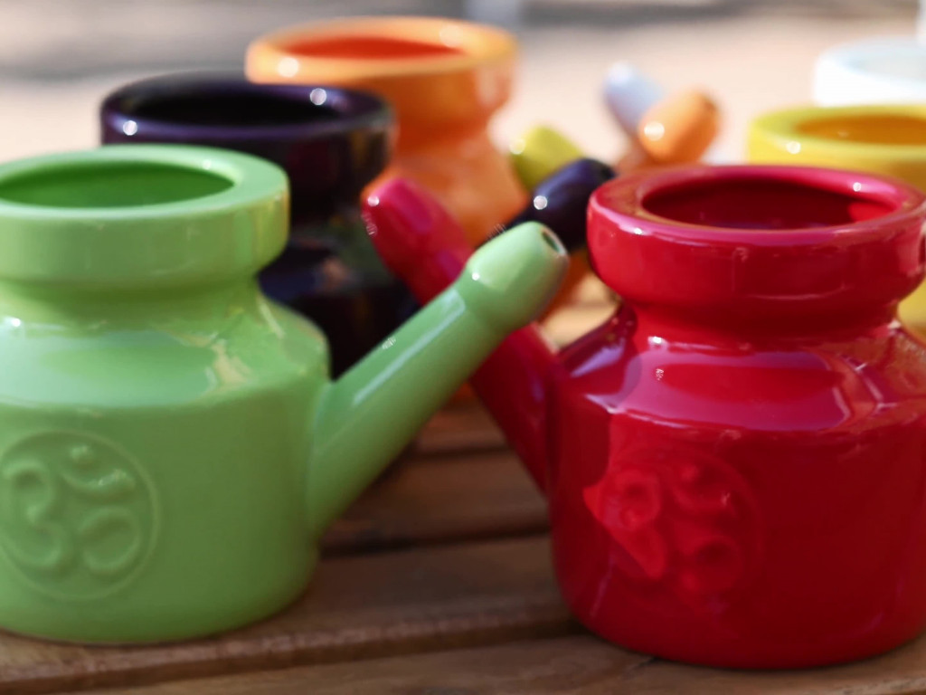 Kit Lota Jala Neti complet Porcelaine Jaune Safran